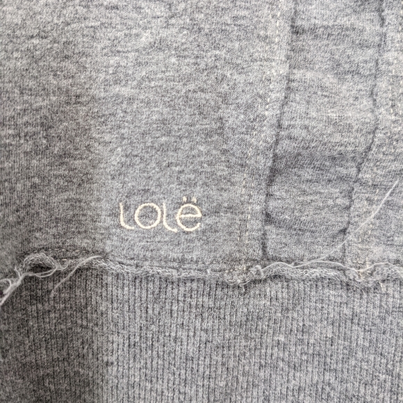 Lole Full Zip Gray Sweatshirt Jacket Medium - Picture 5 of 11